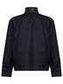 Giacca Harrington in gabardine di cotone blu notte