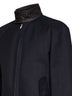 Giacca Harrington in gabardine di cotone blu notte