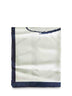 Pale herb green silk scarf with graphic print