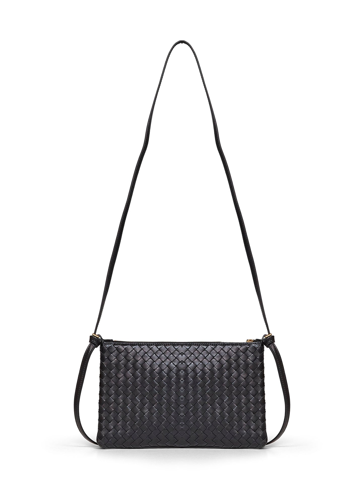 Pochette Intrecciato Piccolo media nera