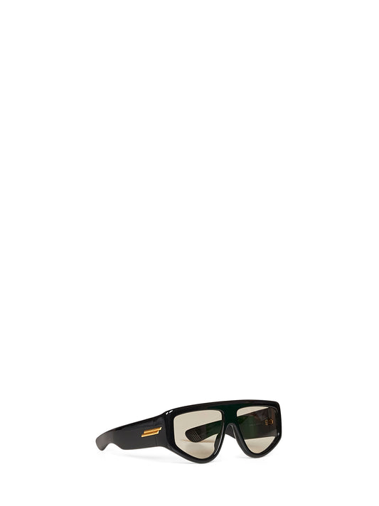 Occhiali da sole a mascherina Classic in acetato nero