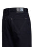Dark indigo cotton denim straight-leg jeans