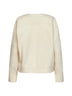 Cardigan in maglia di misto cashmere e seta pergamena con spilla