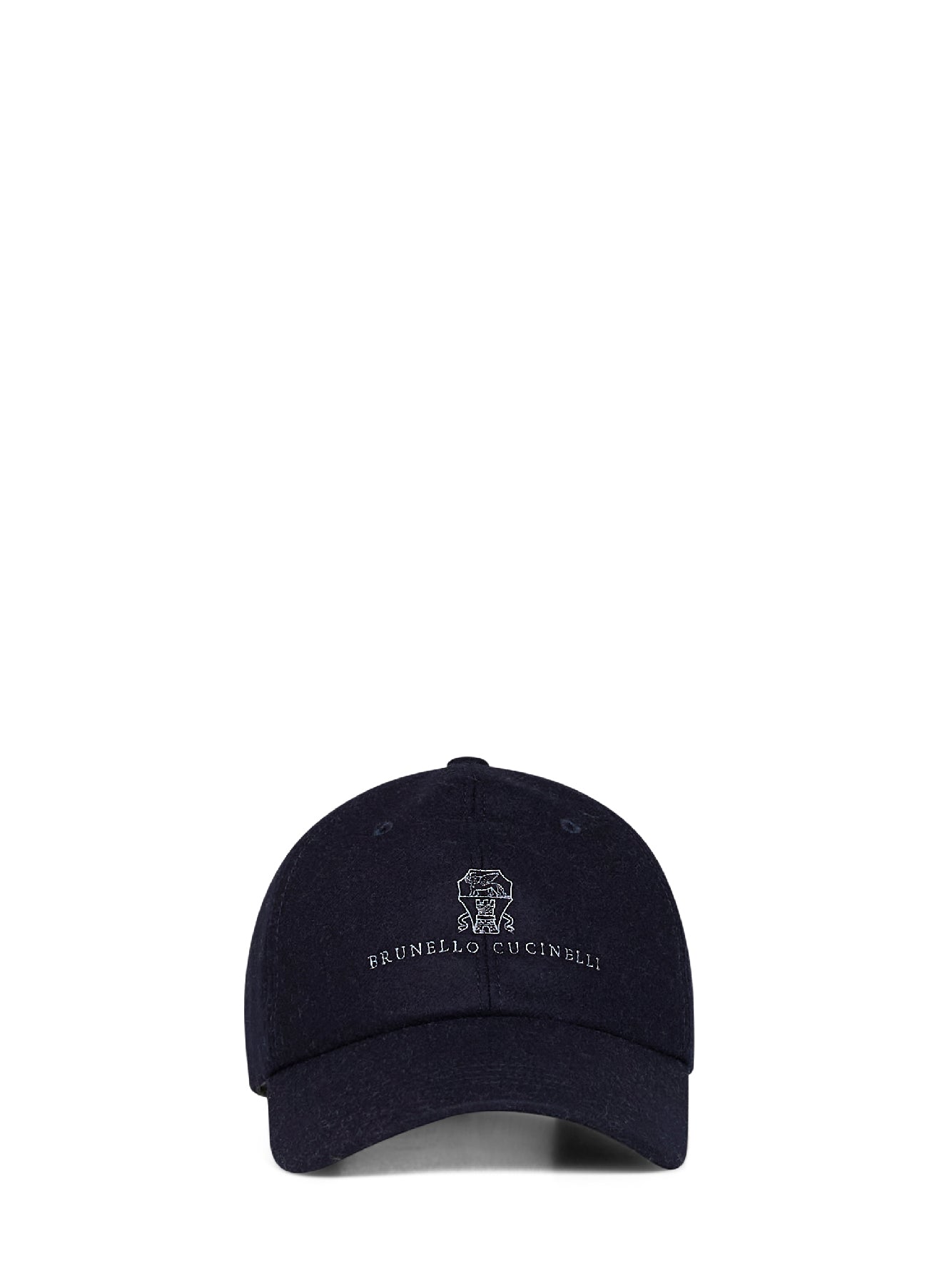 Navy blue flannel embroidered Baseball cap