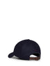 Navy blue flannel embroidered Baseball cap
