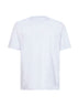 T-shirt girocollo bianca con stemma Solomeo