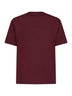 Burgundy cotton jersey logo crewneck T-shirt