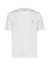Off-white cotton jersey logo crewneck T-shirt