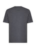 Lead grey cotton jersey logo crewneck T-shirt