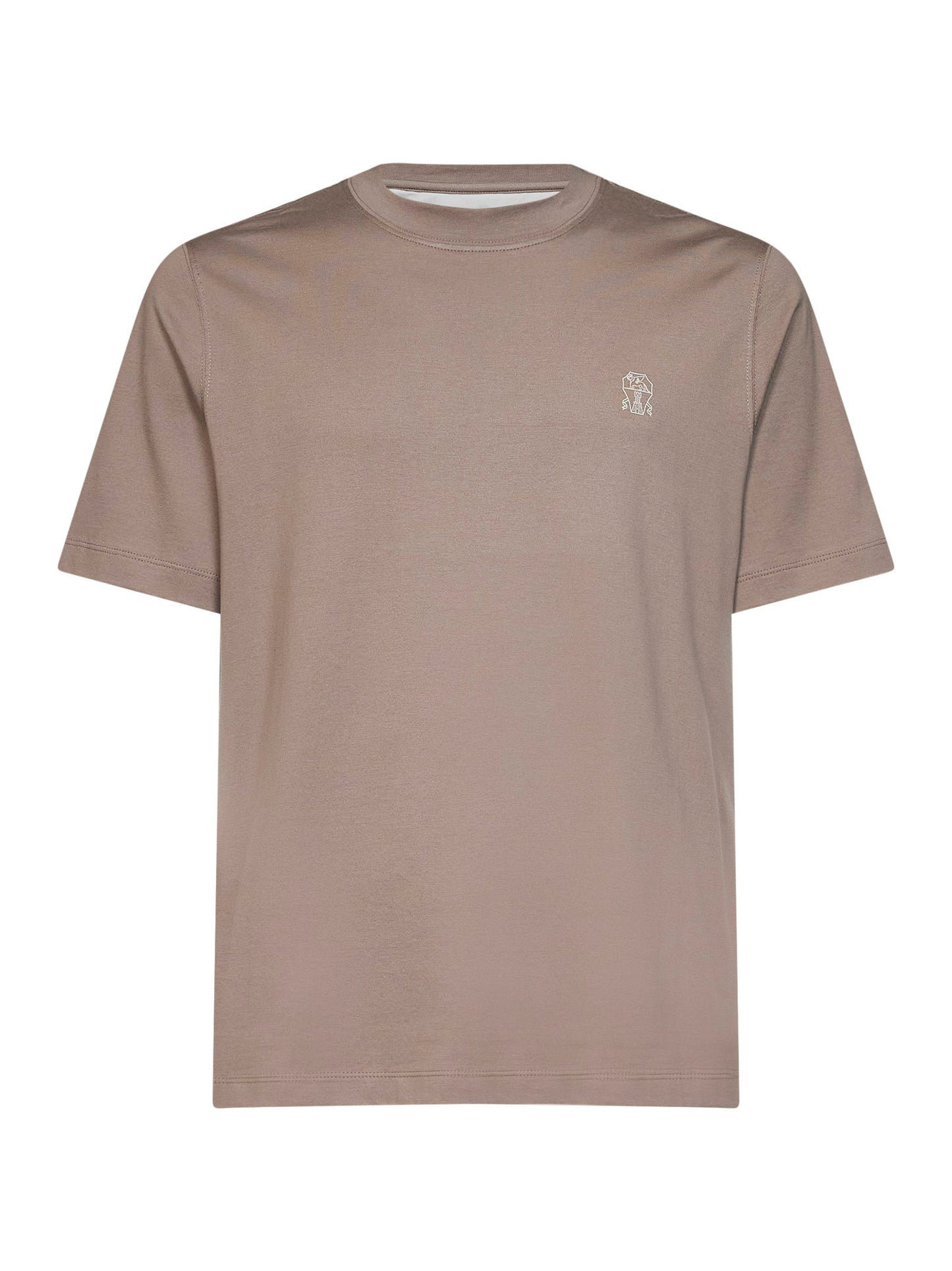 Rock cotton jersey logo crewneck T-shirt