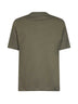 Camouflage green cotton jersey logo crewneck T-shirt