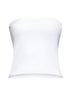 White jersey bandeau top