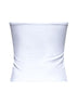 White jersey bandeau top