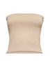 Top bandeau in jersey beige