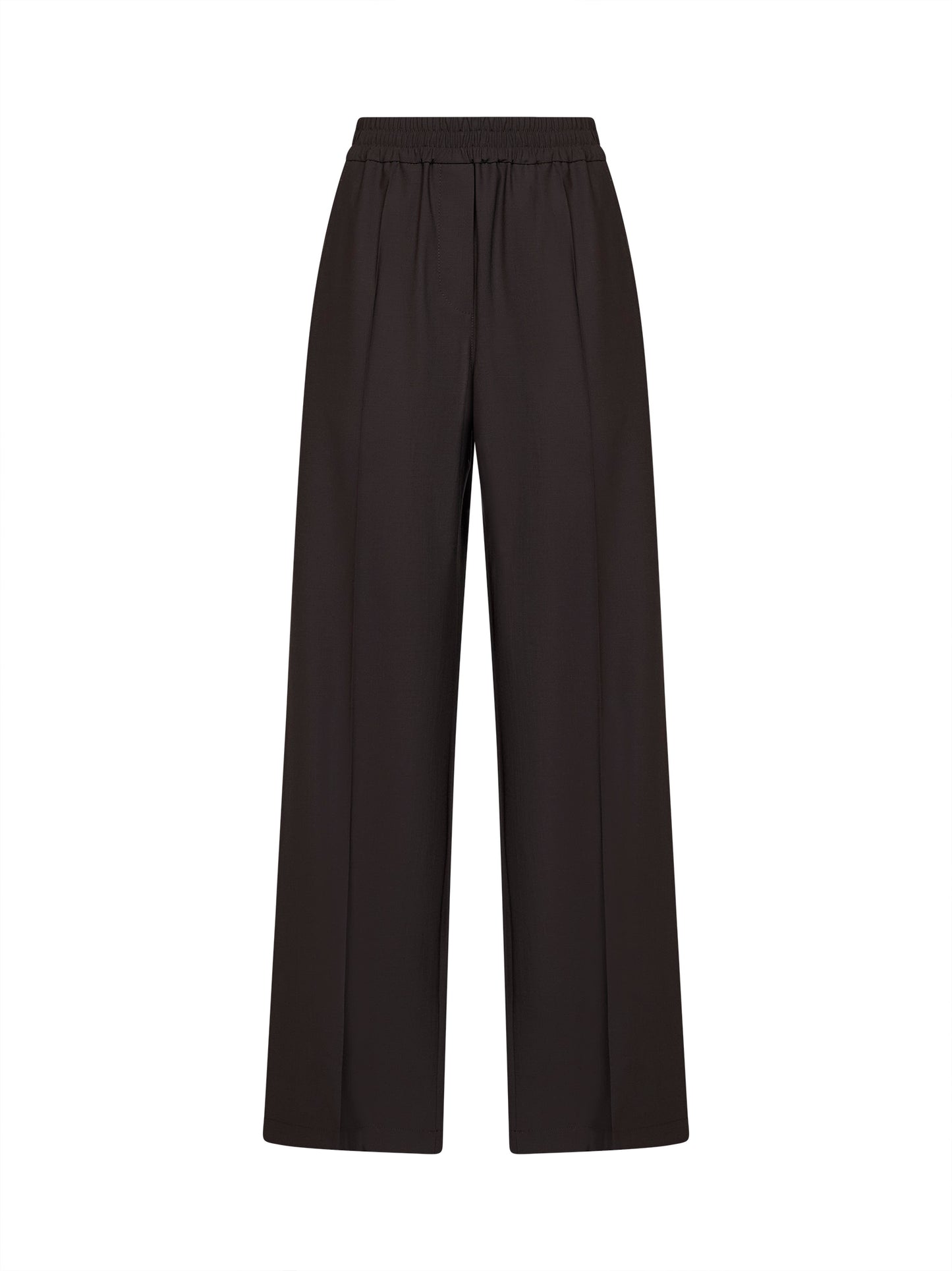 Coffee Tropical Luxury wool Loose Track trousers