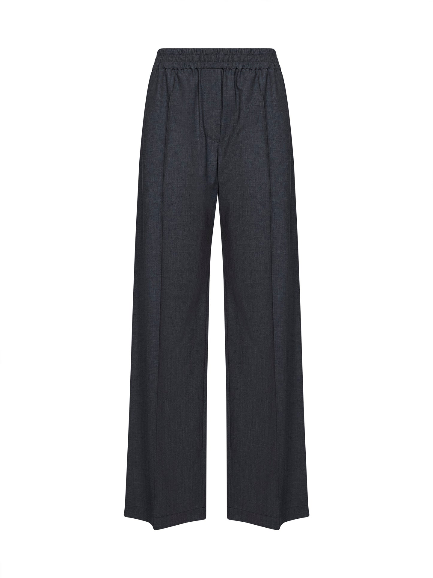 Dark grey Tropical Luxury wool Loose Track trousers