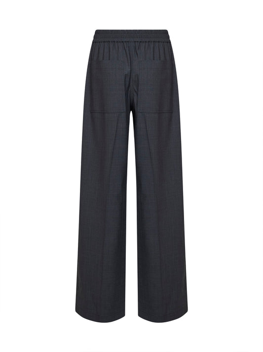 Dark grey Tropical Luxury wool Loose Track trousers
