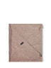 Beige cashmere scarf with monili