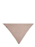 Beige cashmere scarf with monili