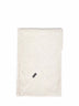 Beige cashmere large scarf with monili