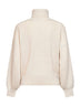 Dolcevita in maglia di misto cashmere lamé burro<BR/>