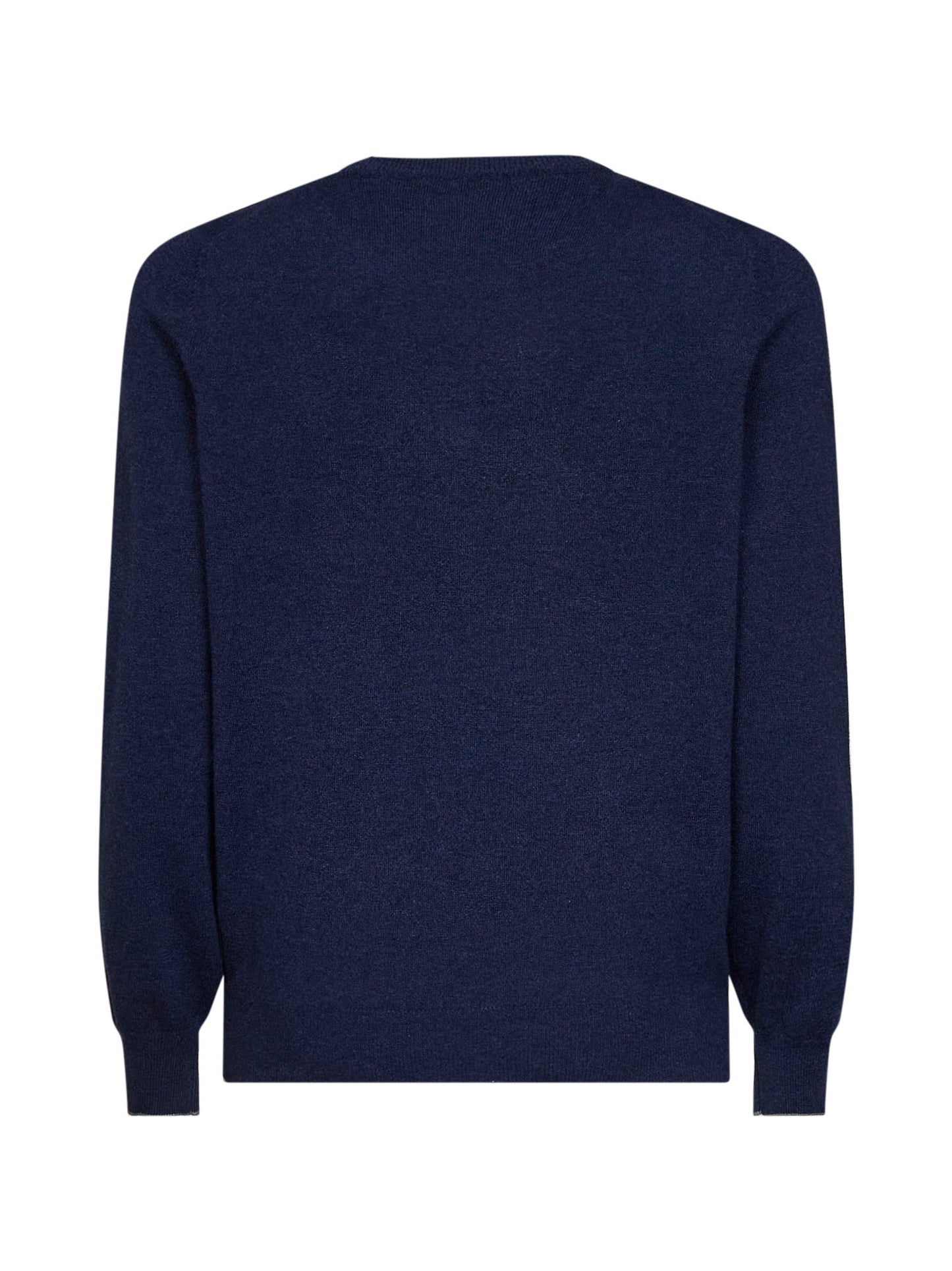 Navy blue cashmere crewneck sweater