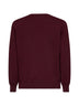 Burgundy cashmere crewneck sweater
