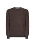 Maglia girocollo in cashmere marrone