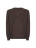 Maglia girocollo in cashmere marrone