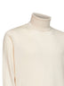 Maglia collo alto in cashmere burro