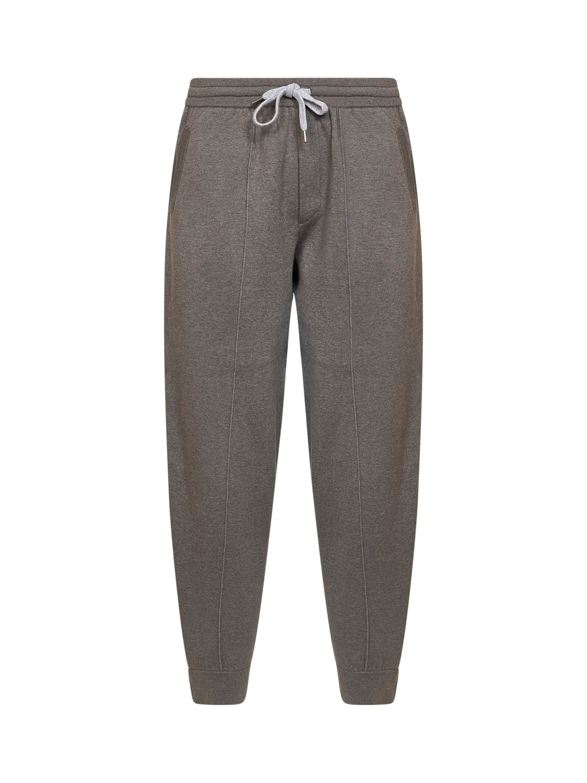 Military cashmere double-knit sweatpants