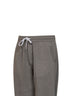 Military cashmere double-knit sweatpants