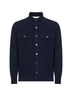 Cardigan in maglia di cashmere blu
