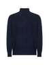 Cardigan in maglia di cashmere blu