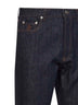 Blue cotton denim iconic fit jeans