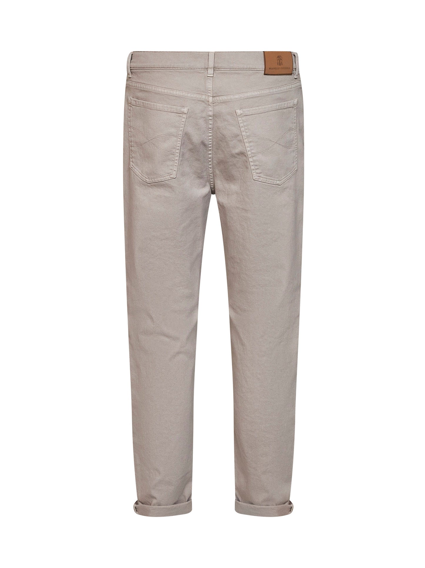 Marble grey garment-dyed lightweight comfort denim iconic fit jeans