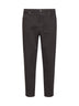 Dark brown garment-dyed lightweight comfort denim iconic fit jeans