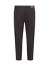 Dark brown garment-dyed lightweight comfort denim iconic fit jeans