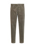 Mud garment-dyed cotton corduroy trousers