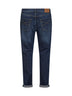 Dark blue comfort cotton denim leisure fit jeans