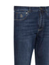Dark blue comfort cotton denim leisure fit jeans