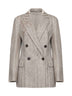 Rope Dazzling Chevron embroidery double-breasted jacket