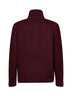 Cardigan in cashmere Piuma a treccia bordeaux