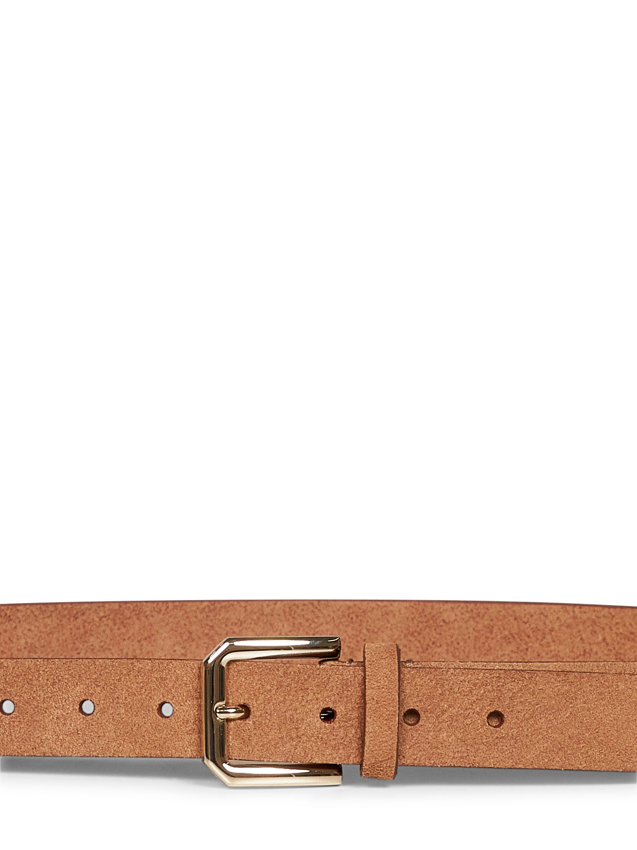 Light brown reversed leather belt