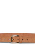 Light brown reversed leather belt