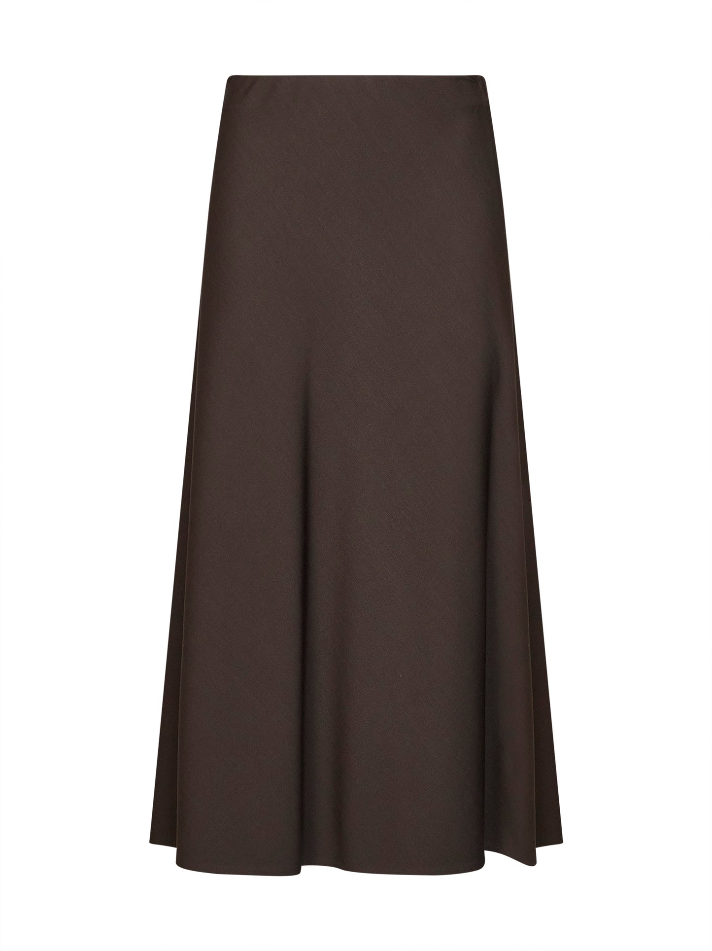 Dark chocolate twill Flute skirt