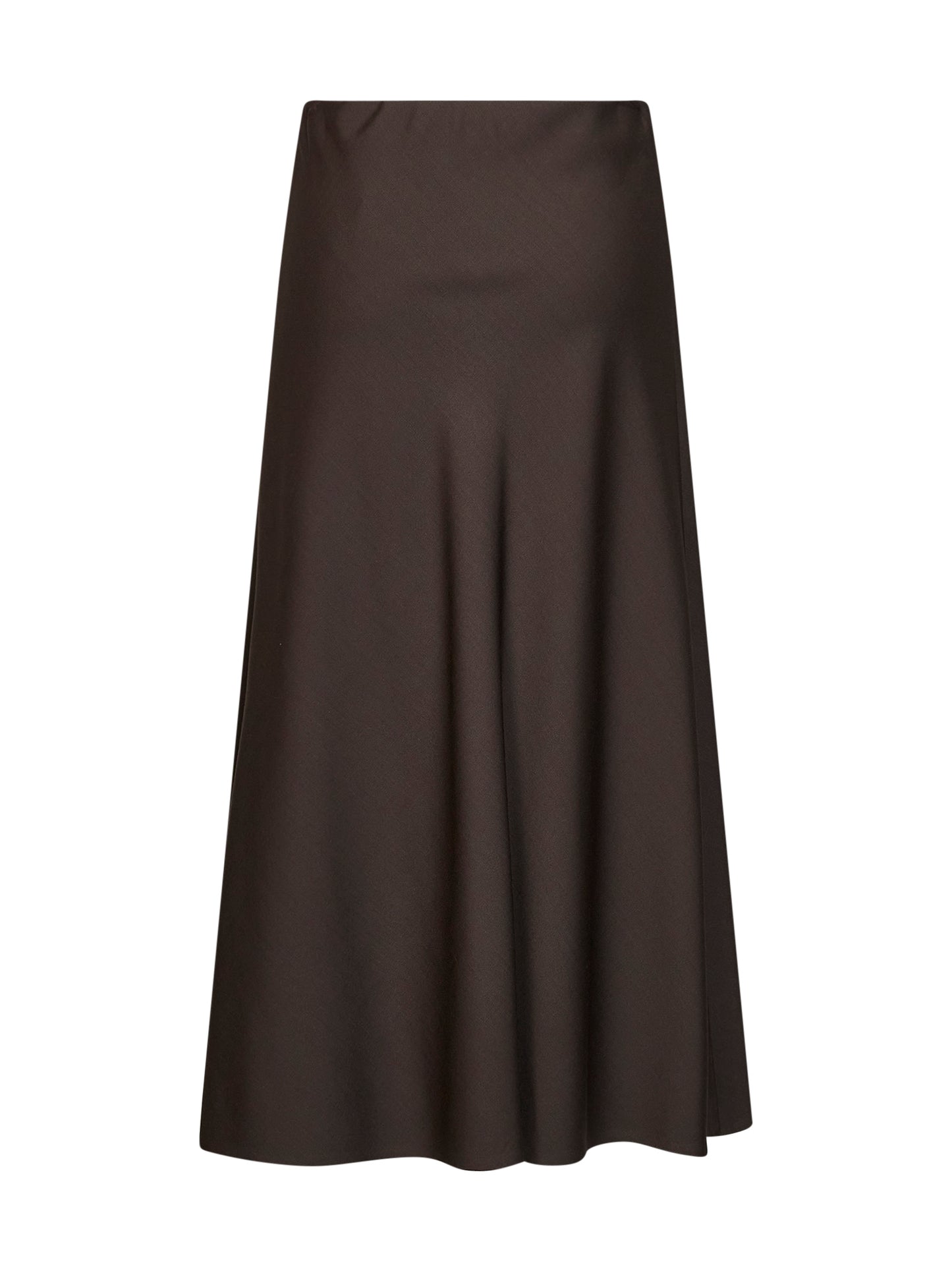 Dark chocolate twill Flute skirt