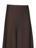 Dark chocolate twill Flute skirt