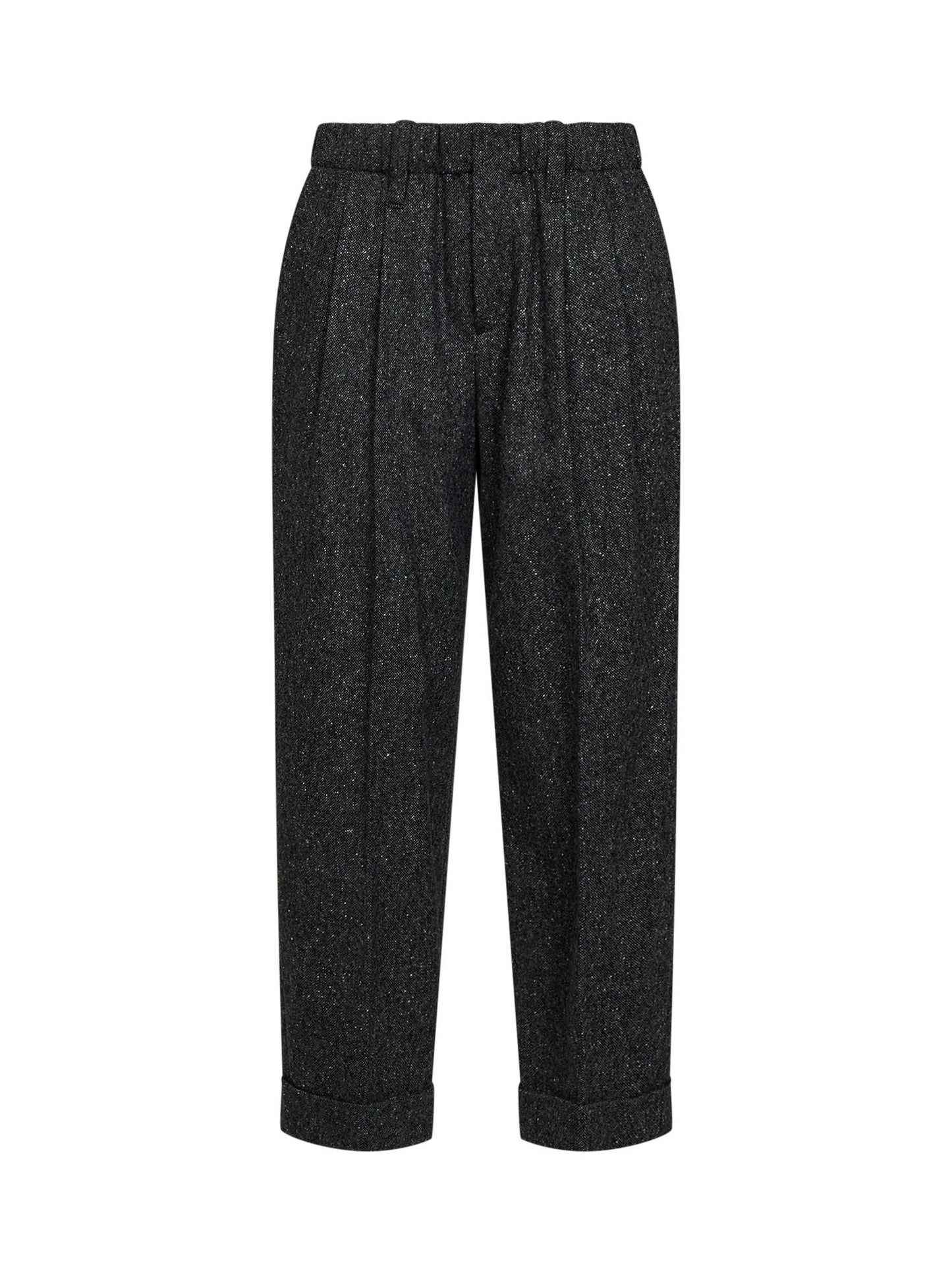 Pantalone Baggy Sartorial in donegal nero