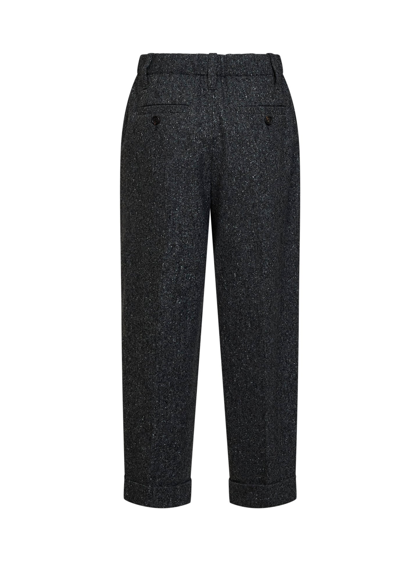 Pantalone Baggy Sartorial in donegal nero